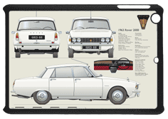 Rover P6 2000 1963-66 Small Tablet Covers